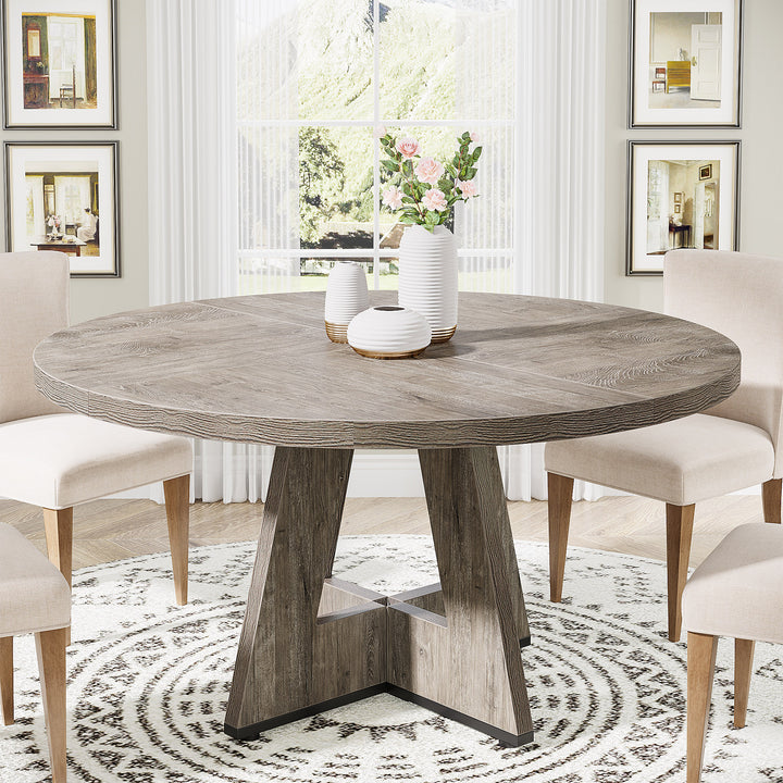 47" Round Dining Table for 4