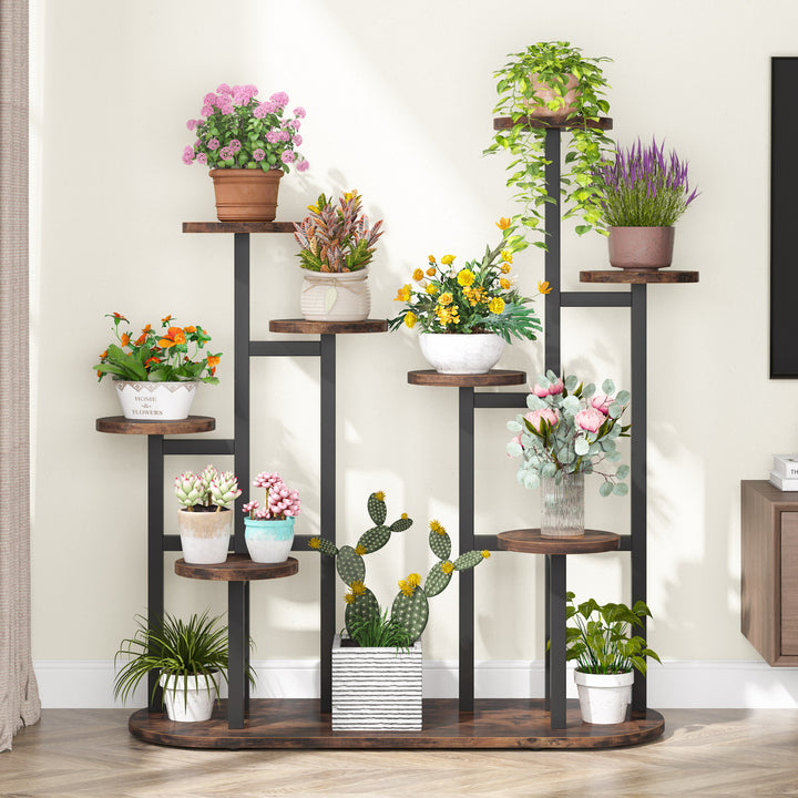 Multi-Tiered Plant Stand 11 Potted Flower Shelf