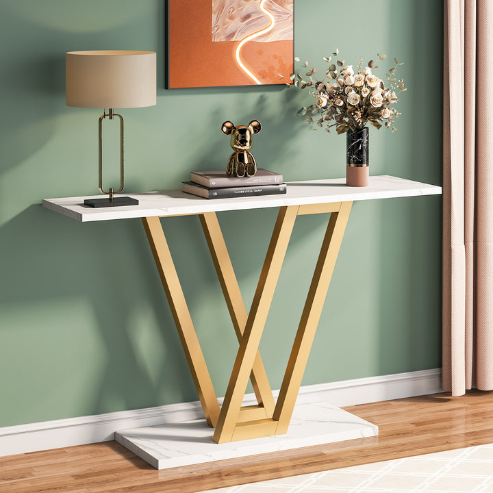 43 Inch Console Table Entryway Table