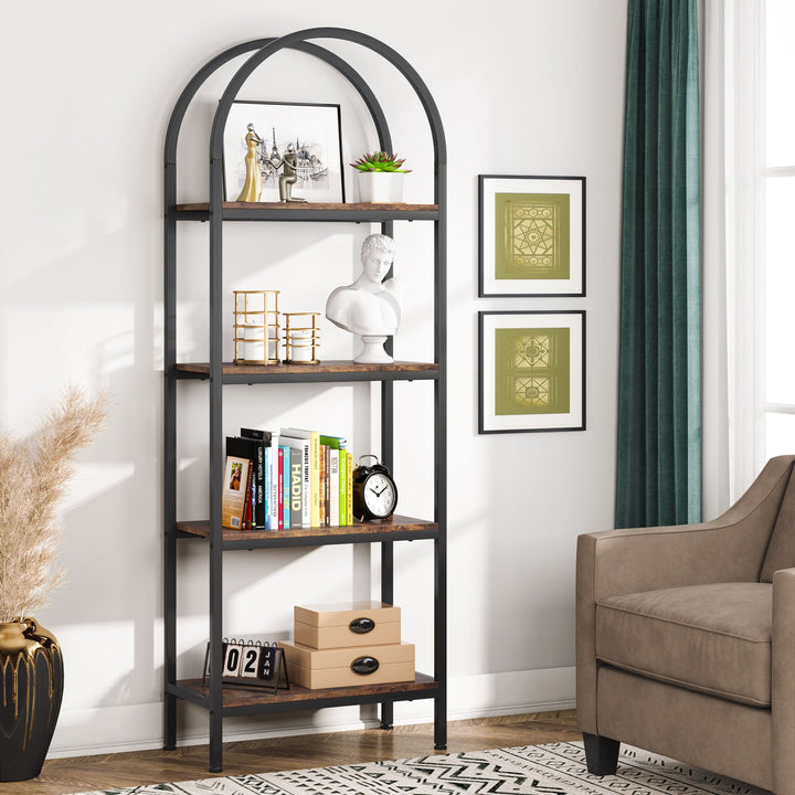 Tribesigns Bookshelf, Freestanding Bookcase Display Rack with Storage Shelves Tribesigns