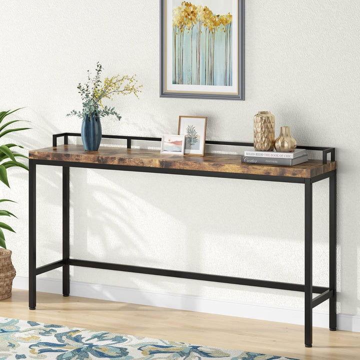 70.9" Console Table Behind Sofa Couch